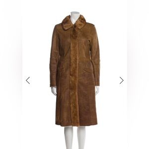 Vintage 2000’s Muiccia Prada Brown mink collar Jacket